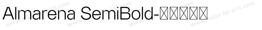 Almarena SemiBold字体转换